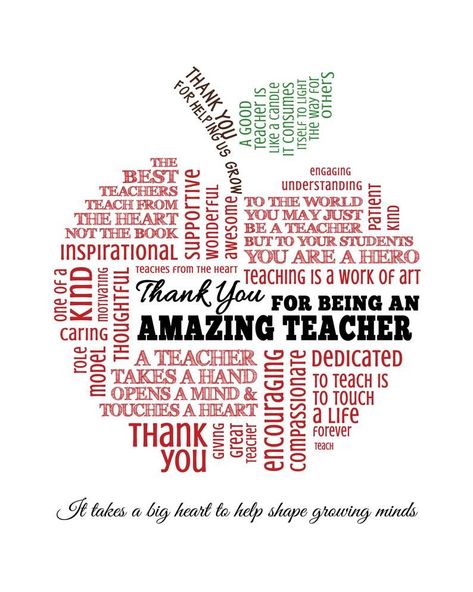 [Sponsored] Teacher Appreciation Printable. Teacher Thank You. End Of The | Etsy #teacherappreciationgiftsfromstudents Home Word Art, Apple Word, Home Word, Teacher Appreciation Quotes, Beau Gif, Teacher Quotes Inspirational, Appreciation Printable, Teacher Signs, Teaching Teachers