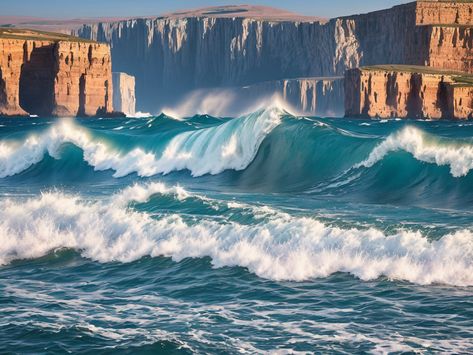 Discover Azerbaijan's Natural Beauty: Caspian Sea Coastal Cliffs Algea Sea, Caspian Sea Monster, Caspian Sea Azerbaijan, Caspian Sea Iran, Aquinnah Cliffs, Coastal Cliffs, Christopher Paolini, Inspiring Landscapes, Inheritance Cycle