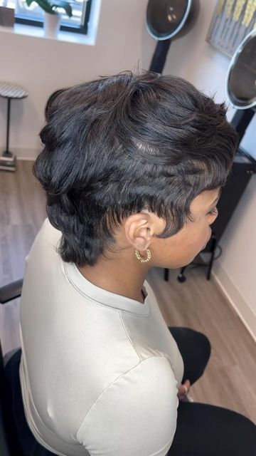 The Cut Life on Instagram: "love this whimsical mohawk vibe by @sindicamonique ✂️💕

#thecutlife #shorthair #atlhair #atlantahairstylist #shorthaircut #mohawk" Mohawk Haircut For Black Women, Mowhak Hairstyle Black Women, Mowhak Hairstyle Female, Short Mohawk Hairstyles For Black Women, Mushroom Pixie Cut, Mohawk Pixie Haircut, Pixie Mohawk Black Women, Mushroom Cut Black Women, Mohawk Hairstyles For Black Women