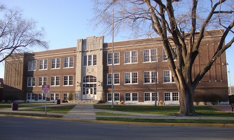 North Kansas City High School (North Kansas City, Missouri) American School Building, Clay County, School Campus, Minecraft House Designs, Kansas City Missouri, Highschool Aesthetic, School Building, New Town, Layout Inspiration