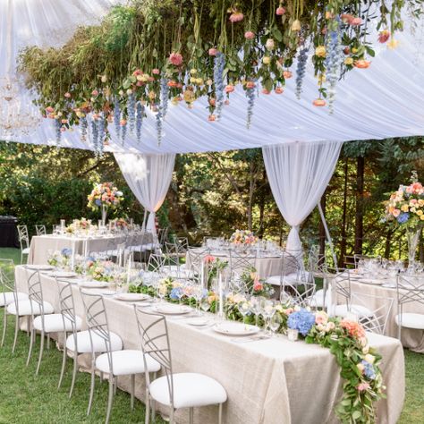 Canopy Decoration Ideas, Wedding Canopy Decorations, Diy Wedding Tent, Wedding Tent Decor, Wedding Tent Decorations, Outdoor Tent Wedding, Tent Wedding Reception, Tent Decor, Backyard Tent