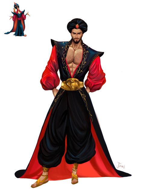 Jafar Costume, Disney Gender Swap, Woman Boxer, Mistress Of Evil, Drawing Superheroes, Disney Halloween Costumes, Concept Board, Anime Guys Shirtless, Modern Disney