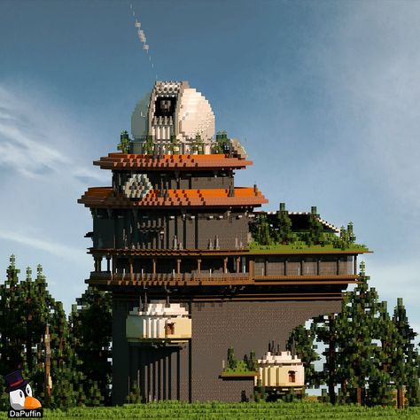 The first observatory for my solar punk world! The his is based on the W.M. Keck observatory which uses multiple telescopes to create better images. Using this idea I will place a few observatory buildings across the map. My build downloads are on Patreon if you’re interested. Link in bio! #minecrafters #minecrafter #minecraftjava #minecraftcreations #minecraftonly #minecraftinspiration #minecraftideas #minecrafthouses #minecrafthouse #minecraftdesigns #minecraftdesign #minecraftbuilds #mi... Solar Punk Minecraft, Minecraft Moodboard, Minecraft Sci Fi Builds, Minecraft Observatory, Minecraft Space, Solar Punk, Fairy Village, Minecraft Server, Minecraft Architecture