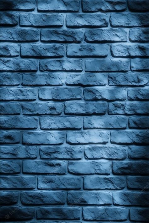 Blue Bricks Background, Brick Wall Color Ideas, Bricks Background, Blue Brick Wall, Brick Wall Wallpaper, Blue Texture Background, Durga Picture, Brick Wall Texture, Small Courtyard