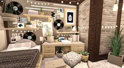 Bloxburg Rustic Bedroom Ideas, Rustic Bloxburg Bedroom, Bloxburg Bedroom Ideas Y2k, Vintage Bedroom Ideas Bloxburg, Bloxburg Attic Bedroom, Bloxburg Room Ideas Vintage, Vintage Bloxburg Room, Bloxburg Bedroom Ideas Vintage, Bloxburg Bedroom Decor