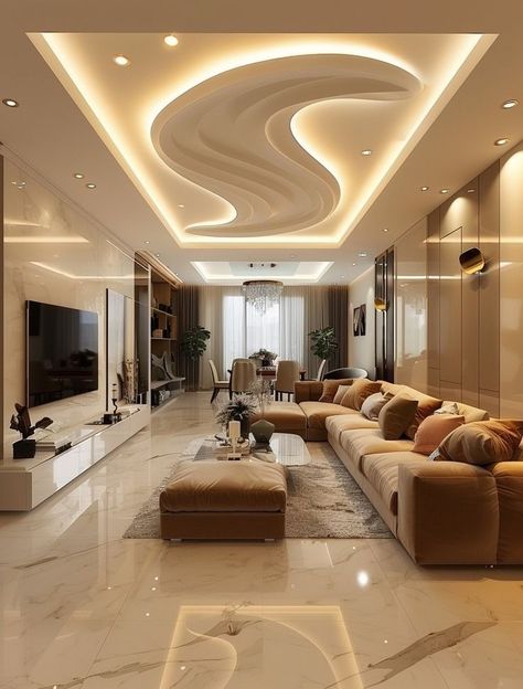 False Ceiling For Hall Living Rooms, Best Pop Design Ceiling Hall, Floor Ceiling Design, House Ceiling Ideas, Modern Gypsum Ceiling Design, Modern Gypsum Ceiling, Simple Pop Design, Best False Ceiling Designs, Ceiling Design Pop