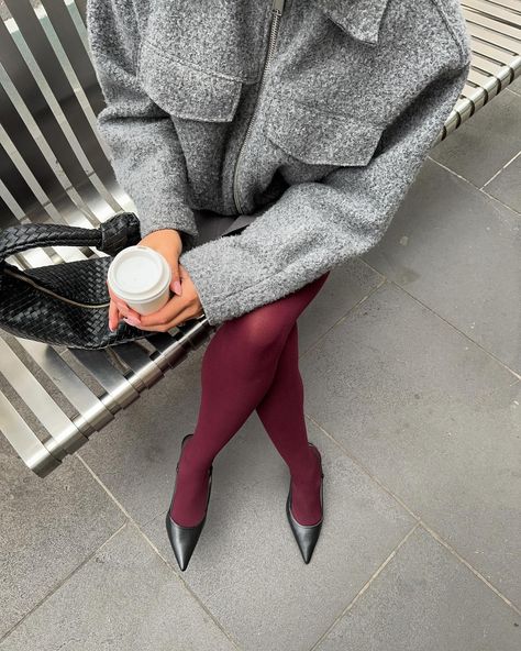 Burgundy this, burgundy that Gray And Burgundy Outfit, Burgundy And Grey Outfits, Burgundy Aesthetic, Busy Girl, Burgundy Outfit, Autumn Fits, Fall 24, Crochet Clothing, Grey Outfit