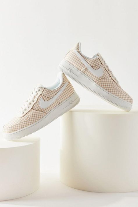 The Best Back-To-School Shoes for 2019 Fashion Still Life, Back To School Shoes, Nike Air Force 1 07, Hot Shoes, Gingham Print, Custom Sneakers, School Shoes, Penny Loafers, Vans Old Skool Sneaker