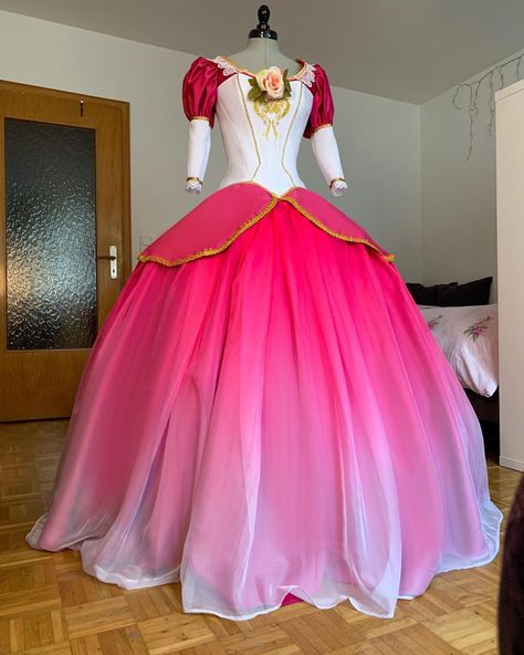 Aisha on Instagram: “Genevieve - Barbie in the 12 dancing Princesses 🌹🩰 🪡Handmade with love my me Consisting of: - Three layered skirt with ombré chiffon -…” Barbie Princess Gown, Barbie And The 12 Dancing Princesses Dress, Sewing Princess Dress, Barbie In The 12 Dancing Princesses, Barbie And The 12 Dancing Princesses, Barbie Movie Dresses, Barbie Dress Outfit, Barbie Genevieve, Layering Skirts