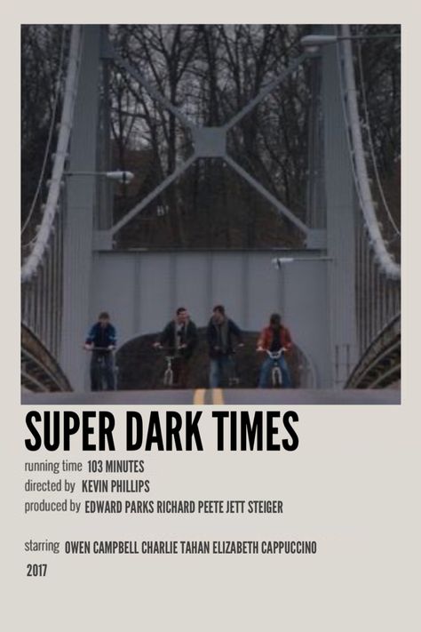 Super Dark Times Poster, Super Dark Times Movie, Super Dark Times, Teenage Movie, Mia Aesthetic, Movie Recs, Fall Collage, Amazing Movies, Polaroid Posters