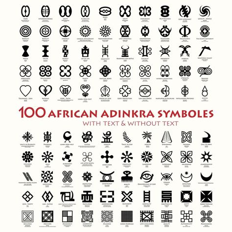 Andikra Symbol, Nigerian Symbols, Nigerian Tattoo Ideas, Adrinka Symbols, African Warrior Tattoos, Unity Tattoo, Sankofa Symbol, Wisdom Tattoo, African Logo