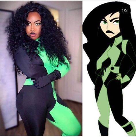 Black Woman Cosplay, Anime Costume Black Women, Black Characters Halloween Costume Ideas, Beetlejuice Cosplay Female, Shego Halloween Costume, Black Fandom Cosplay Costume For Comic-con, Black Superhero Cosplay Costume For Comic-con, Fairy Costume For Girl, Black Cosplayers