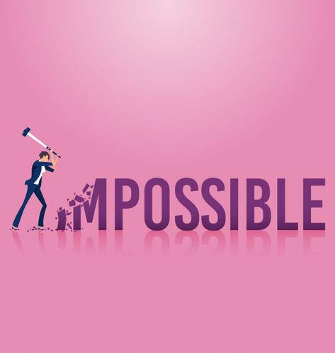 Businesswoman destroying the word impossible to possible Premium Vector | Premium Vector #Freepik #vector # # # # Impossible Possible, Graphic Editing, Business People, Design Concepts, Business Women, Premium Vector, Concept Design, Graphic Resources, Shirt Design