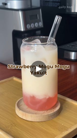 1.3M views · 29K reactions | Strawberry Mogu Mogu Yakult🍓

Ingredients
1 bottle Strawberry Mogu Mogu
60ml sparkling water
1 bottle yakult
Ice

#fyp #fypシ #coffee #espresso #foodieph #dailykofi #coffeevlog #kape #dailykofi #drinks #mogumogu #strawberry #yakult | Daily Kofi | Daily Kofi · Original audio Mogu Mogu, Banana Milk, Coffee Espresso, Easy Cocktails, Gin Cocktails, Drink Milk, Bottle Vase, Sparkling Water, Gin