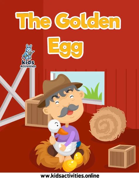 The Golden Egg Moral Story For Kids ⋆ Kids Activities The Golden Egg Story, Short Moral Stories For Kids, Moral Lesson, Being Content, Free Short Stories, Lion And The Mouse, Short Moral Stories, Moral Stories For Kids, Short Stories For Kids