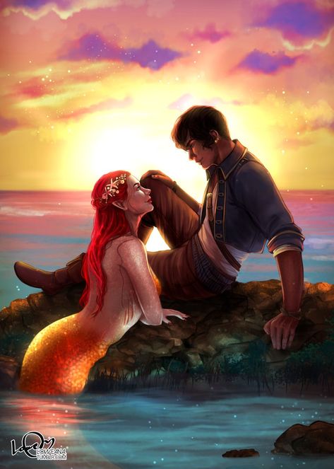 Lira And Elian, To Kill A Kingdom, Mermaid Artwork, Fantasy Mermaids, Mermaid Drawings, Mermaid Pictures, Mermaid Dreams, Mermaids And Mermen, Mermaid Life