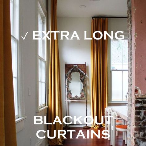 Curtains Luxury, Extra Long Curtains, Thick Curtains, Velvet Drapes, Green Choices, Long Curtains, Quality Curtains, Room Curtains, Bedroom Panel