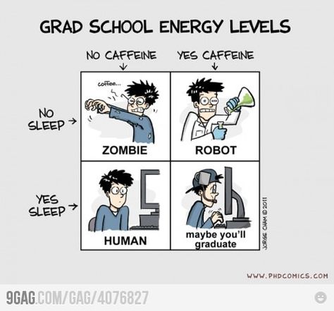 grad school energy levels Graduate School Humor, Grad School Problems, Phd Comics, Phd Humor, Phd Life, Post Grad, Grad Student, Phd Student, School Memes