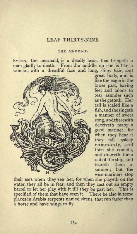 Siren Myth, Mermaid History, Mermaid Mythology, 42 Tattoo, Mermaid Books, Siren Mermaid, Mermaid Aesthetic, Fairytale Illustration, Vintage Mermaid