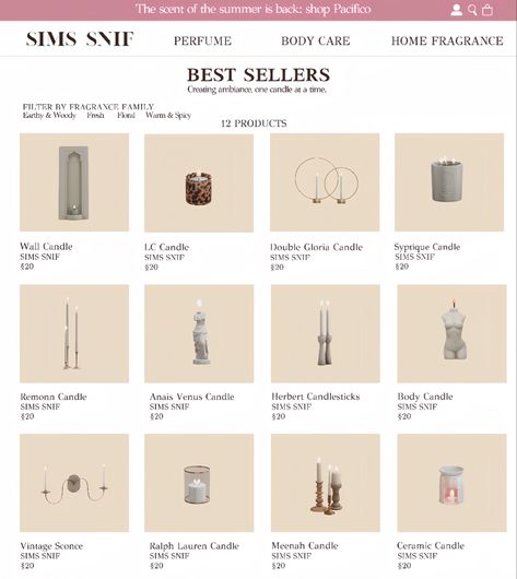 Sims 4 Candles, Sims 4 Candle Cc, Sims 4 Cc Candles, Sims 4 Aesthetic Cc, Sims 4 Aesthetic, Venus Candle, Disney Princess Challenge, Sims Furniture, 4 Aesthetic