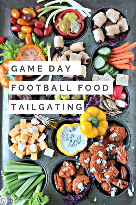 Simple Tailgate Food Ideas Easy tailgating party food | Tailgate party at home | Tailgate party tips | Football Game Day Charcuterie Board | Unique Party Platter | TodaysCreativeLife.com Home Tailgate Party, Game Day Charcuterie Board, Tailgate Food Ideas, Tailgate Menu, Food Ideas Easy, Tailgate Party Food, Tailgate Recipes, Party Platter, Game Day Football