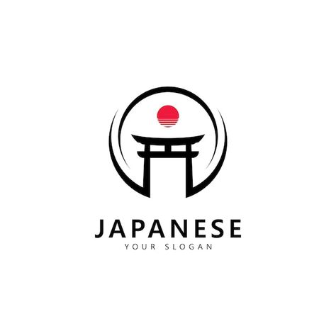 Made In Japan Logo, Torii Gate Illustration, Torii Gate Tattoo, Japan Logo Design, Tourism Branding, Japanese Logo Design, Sign Logo Design, Japanese Torii Gate, Japanese Torii