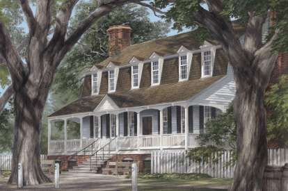 Page 10 of 14 for Cape Cod Home Designs at houseplans.net Southern Colonial House Plans, Southern Colonial, Colonial Style House Plans, Southern House Plan, Colonial House Plans, Colonial Design, Cape Cod House, House Plans And More, Country House Plan