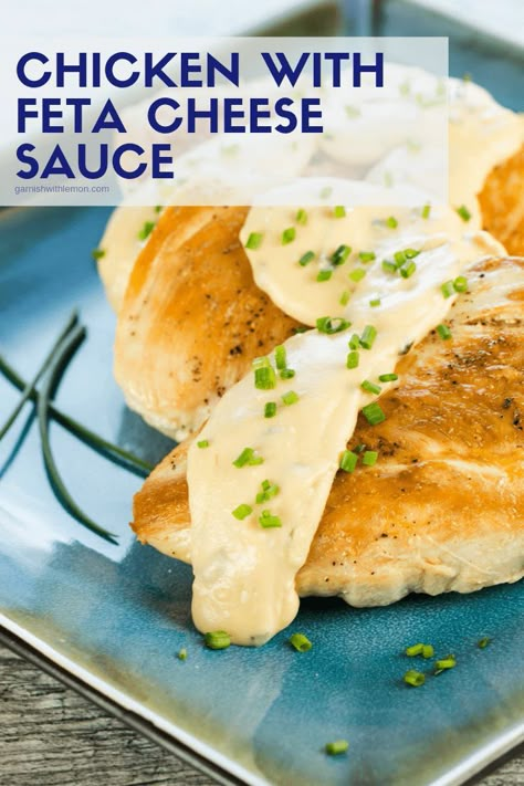 Spinach And Feta Chicken, Feta Cheese Sauce, Chicken Breast Dishes, Chicken Feta, Feta Cheese Recipes, Easy Family Recipes, Feta Chicken, Feta Recipes, Chicken Easy