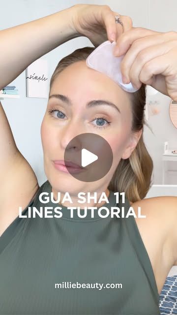 millie on Instagram: "11 lines gua sha tutorial ✨ comment GLOW for our rose quartz gua sha & glow oil!  @milliebeauty.official  MillieBeauty.com" Gua Sha 11 Lines, Gua Sha Body Massage, Gua Sha Tutorial, Long Layered Hairstyles, Rose Quartz Gua Sha, Lymph Node, Facial Routine Skincare, Facial Routine, Face Sculpting