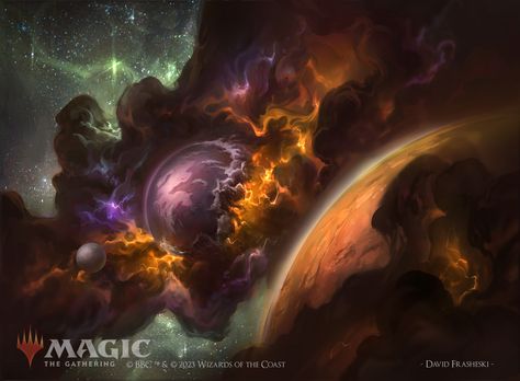 ArtStation - Throes of Chaos - MTG x DRWHO Chaos Art, Storm Art, Wizards Of The Coast, Dr Who, Fantasy Landscape, The Coast, Comfort Zone, Fantasy Art, Sci Fi