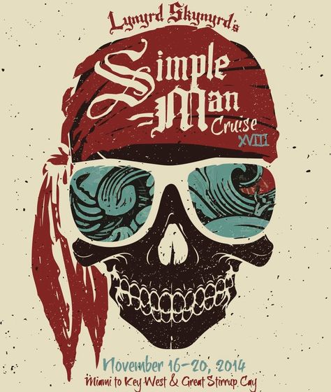 Please join us for the final chapter of The Simple Man Cruise! The final voyage sets sail  November 16-20, 2014 to Key West & Great Stirrup Cay! #smc #simplemancruise #lynyrdskynyrd #sxmliveloud #sixthman #cruise #themedcruise #vacation Lynyrd Skynyrd Band, Beach Music, Soundtrack To My Life, Lynyrd Skynyrd, Southern Rock, Music Pictures, Simple Man, Film Prints, Southern Girl