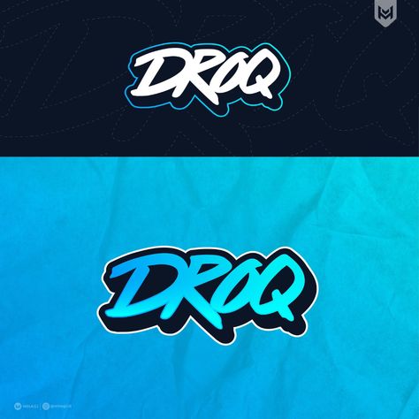 DROQ Logo . DM me for commission work or Check my link on Profile. hagihendri227@gmail.com . #Logo #Logodesign #streaming #streamer #twitch… | Instagram Streamer Logo Design, Streamer Branding, Techno Logo, Gaming Design, Esports Logo, Presets Download, Gaming Logo, Lightroom Presets Download, Cs Go