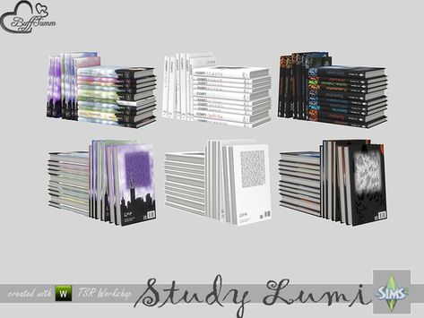 BuffSumm's Study Lumi Books v1 Sims 4 Objects Decor, Ts4 Mods, The Sims 4 Pc, Sims 4 Bedroom, Sims 4 Clutter, Sims 4 Cc Folder, Free Sims, Casas The Sims 4, Sims 4 Teen