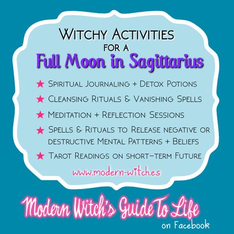 Witchy things to do during a Full Moon in Sagittarius Full Moon In Leo, Full Moon Tarot, Full Moon Spells, Full Moon In Sagittarius, Full Moon In Pisces, Full Moon In Libra, Moon In Pisces, Moon In Aquarius, Moon Spells