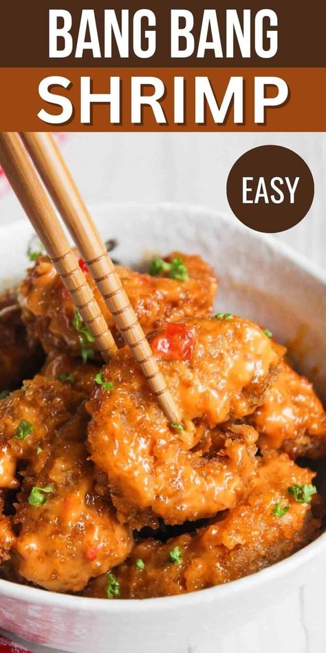 Enjoy the irresistible flavors of Bang Bang Shrimp made with a homemade sauce. You'll get the perfect blend of spices and heat in every bite. Amazing Shrimp Recipes, Asian Shrimp Dishes, Bam Bam Shrimp Recipe, Bam Bam Shrimp, Korean Shrimp Recipe, Thai Shrimp Recipes, Shrimp Meatballs, Dynamite Shrimp, Bang Bang Shrimp Recipe