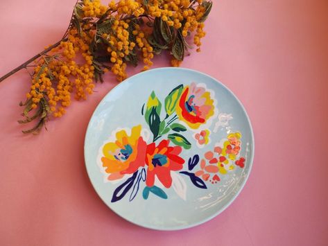 Salad Bowl Painting Ideas, Bowl Painting Ideas, Summer Pottery, Bowl Painting, Love Ceramic, Setting The Table, Pottery Designs, Salad Bowl, Pottery Painting