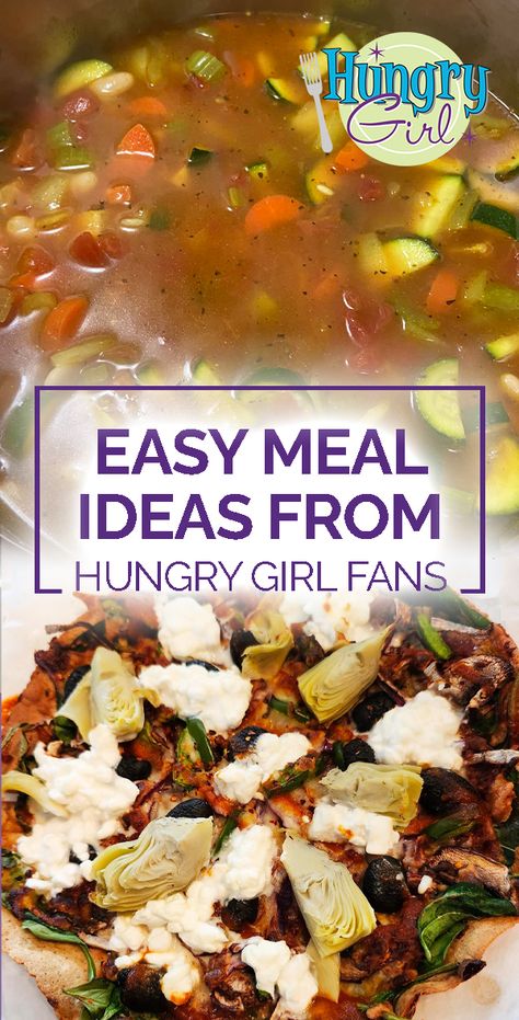 Hungry Girl Diet, Meal Hacks, Recipes High Protein, Spring Mix Salad, Hungry Girl Recipes, Easy Meal Ideas, Hungry Girl, Good Ideas, Healthy Food Choices