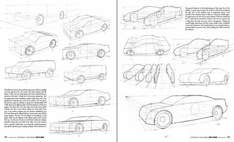 How To Draw book - Drawing Vehicles in Perspective Car Perspective, Basic Perspective, Perspective Grids, Drawing Vehicles, 3d Drawing Techniques, How To Draw Cars, Car Knowledge, Scott Robertson, Draw Book