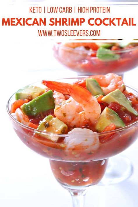 Mexican Shrimp Cocktail | Shrimp Cocktail Recipe | Best Shrimp Cocktail Recipe | Shrimp Recipes | Seafood Recipes | Mexican Recipes | Low Carb Recipes | Keto Recipes | High Protein Recipes | Two Sleevers | #twosleevers #lowcarbmexican #shrimpcocktail #mexicanshrimpcocktail #ketomexican Best Shrimp Cocktail, Best Shrimp Cocktail Recipe, Mexican Shrimp Cocktail Recipe, Shrimp Cocktail Recipe, Brunch Cocktail Recipes, Cocktail Shrimp, Mexican Shrimp Recipes, Recipes High Protein, Low Carb Recipes Keto