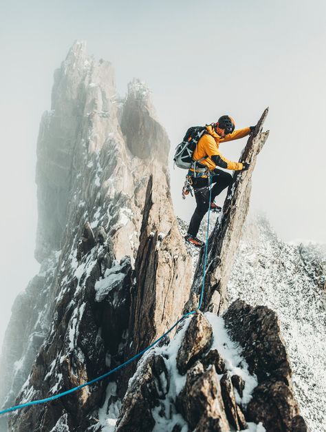 Photographer Gustav Wiking — Skarp Agent Extreme Sports Photography, Rock Climbing Photography, Magazine Sport, Mountain Poster, Classic Portrait, Trad Climbing, Alpine Climbing, Mountaineering Climbing, Extreme Adventure