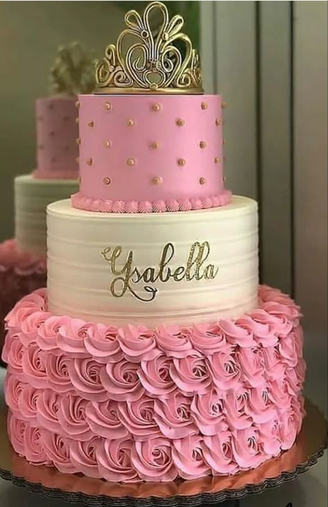 Quince Birthday Cake, Princess Baby Shower Cake, Birthday Cake Roses, 15th Birthday Cakes, Quinceanera Cakes, Sweet 16 Birthday Cake, Baby Shower Cakes Girl, Princess Birthday Cake, 21st Birthday Cakes