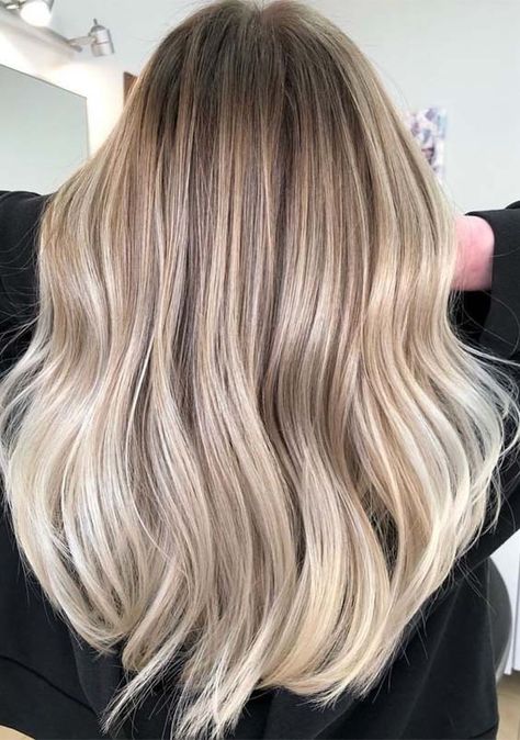 Awesome Creamy Balayage Hair Color Highlights for 2019 | Stylezco Balayage Creamy Blonde, Pastel Blonde Balayage, Creamy Balayage Blonde, Creamy Blonde Hair Balayage, Creamy Blonde Hair Highlights, Creamy Blonde Highlights, Creamy Balayage, Creamy Blonde Balayage, Creamy Blonde Hair