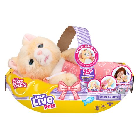 Little Live Pets Toys, Make Her Laugh, Her Laugh, Eye Movement, Little Live Pets, Moose Toys, Magical Moments, White Fur, Ready To Play