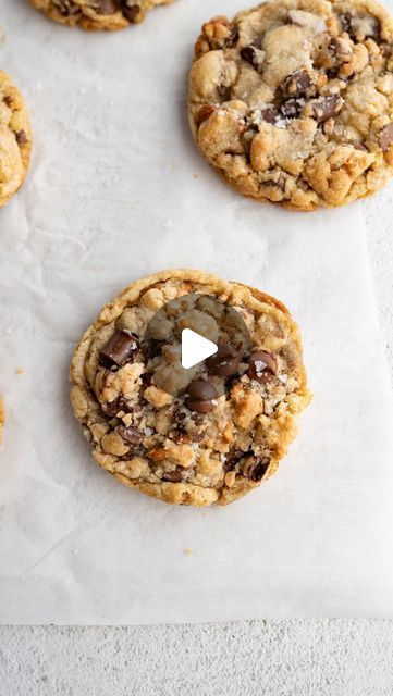 Rockstar Cookies Recipe, Rockstar Cookie Recipe, Rockstar Cookie, Choco Chip Cookies, Best Cookies Ever, Cookie Videos, Gourmet Cookies, Choco Chips, Sweet Cookies