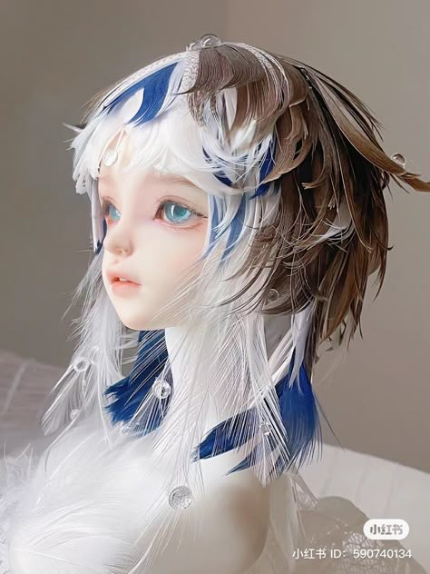 Trinket Hair Aesthetic, Dynamic Hair, Bjd Hair, Hair Concept Art, Posh Hairstyles, Bjd Outfits, Character Hairstyles, Softball Hairstyles, Doll Aesthetic