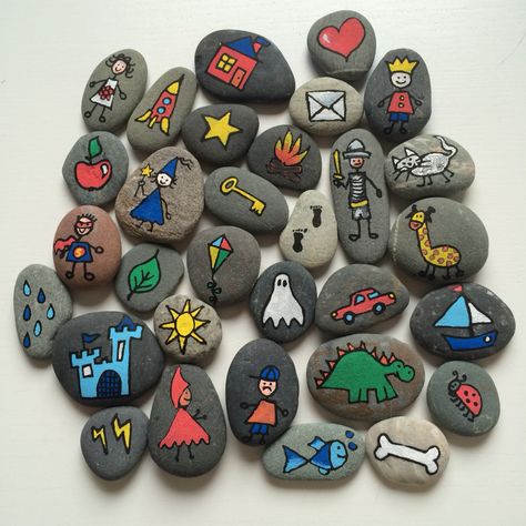 Piedras pintadas Painted Rock Ideas, Story Stone, Story Stones, Christmas Rock, Rock Ideas, Rock Painting Designs, Rock Painting Art, Painted Stones, Painted Rock