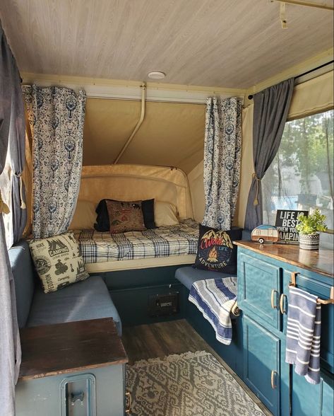 A Liner Camper Ideas, Pop Up Camper Hacks, Popup Remodel, Granola Lifestyle, Camper Upgrades, Tent Trailer Remodel, Pop Up Princess, Popup Camper Remodel, Pop Up Tent Trailer