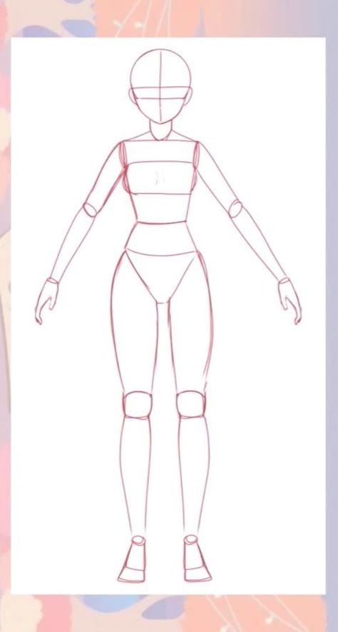 Body Proportion Drawing, Drawing Body Proportions, Human Body Drawing, Body Shape Drawing, Fashion Drawing Tutorial, Body Drawing Tutorial, Art Tools Drawing, Sketches Tutorial, Easy Drawings Sketches