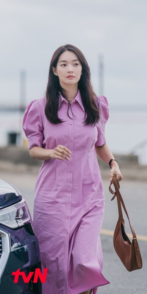 Home Town Cha Cha Cha Outfit, Hyejin Hometown Chachacha Outfit, Shin Min Ah Outfit, Kdrama Dress Outfit, Hometown Cha Cha Cha Outfit, Hometown Chachacha Outfit, Shin Min Ah Fashion, Hometown Cha Cha, Korean Fashion Work