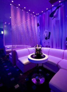 One could only imagine how PRINCE decorated his PURPLE ESSENCE ROOM!?! Bar Lounge Design, Bar Deco, Karaoke Room, Lounge Interiors, Nightclub Design, Lounge Club, Vip Lounge, Vip Room, Gentlemens Club